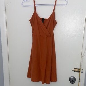 Elegant Rust Orange Women's Dress